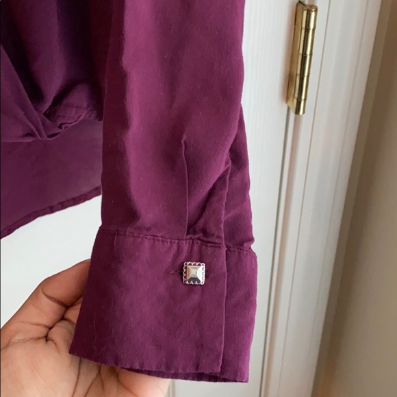 White House Black Market Mauve/Purple Blouse - Picture 2 of 8